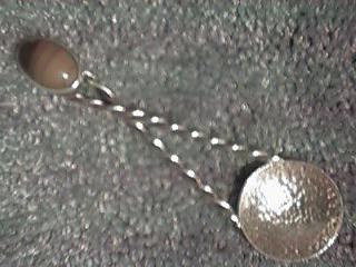 banded agate spoon