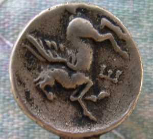 spoon corinth coin greek silver