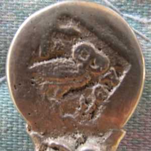 ancient greek coin spoon