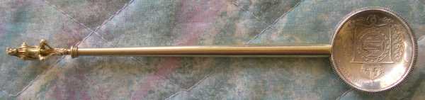 old european silver spoon coin