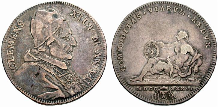 pope clements xii coin