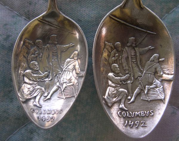 columbus landing party spoon