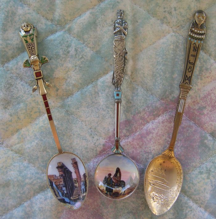 egypt mummy spoons