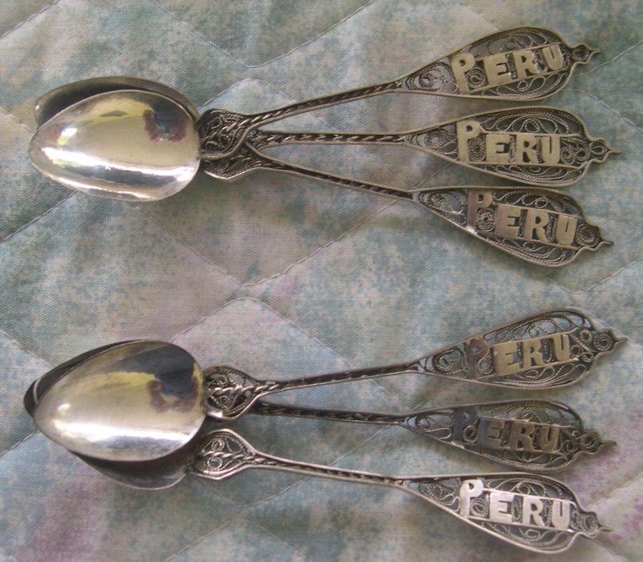 filigree spoon set Peru