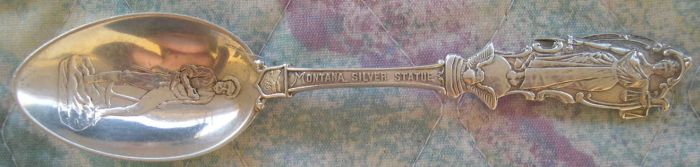 montana silver sculpture spoon