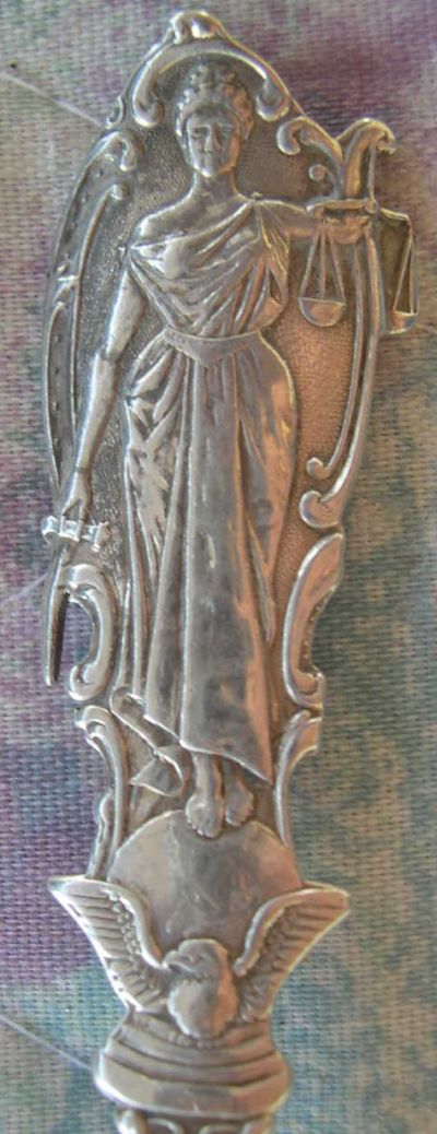 montana silver statue spoon