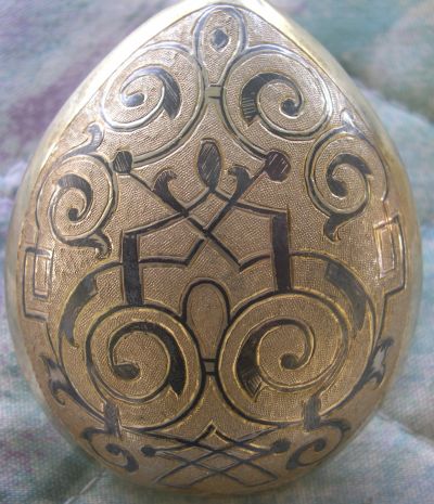 Russian silver niello spoons