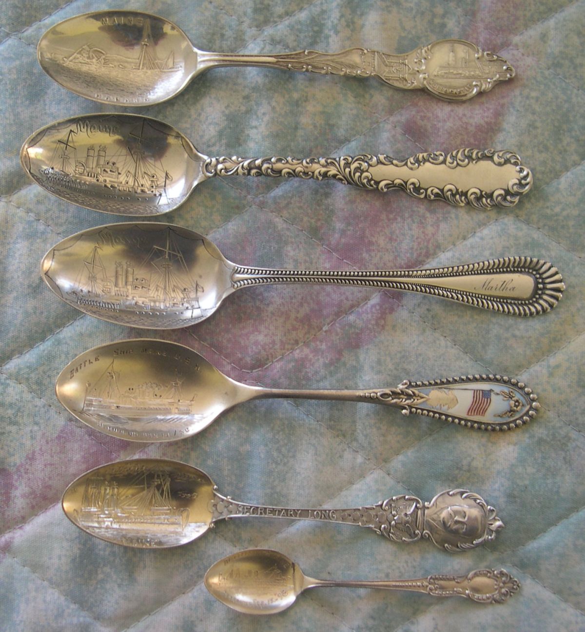 battleship maine spoons