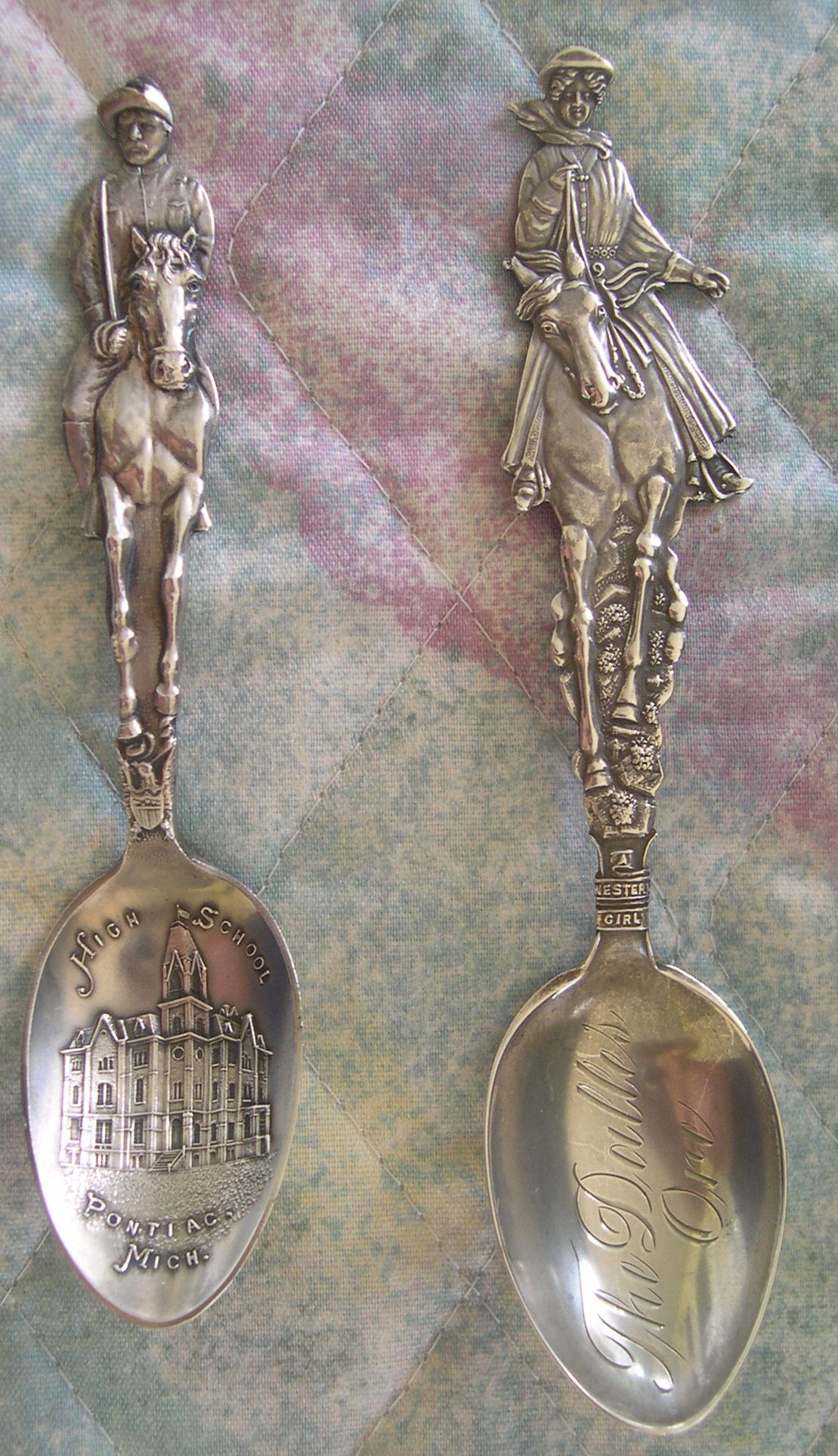 horse and rider spoons